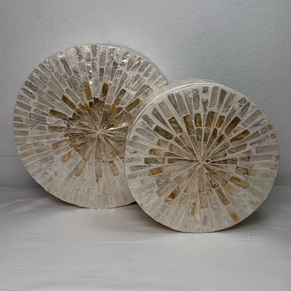 Mother‎ Of the pearl Round Box, Handmade Mother Of Pearl Storage Box, Decor Box